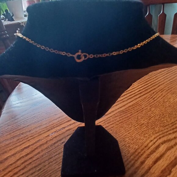 NAPIER gold tone necklace signed - Picture 4 of 5